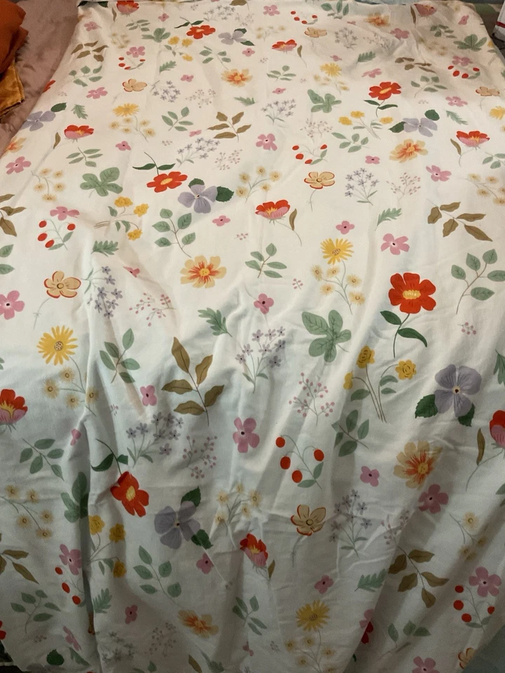 Самый очаровательный мягкий хлопок цветочный двойной пододеяльник - Изображение 2 из 4