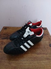Adidas Adi Quattro Black White Red  Mens Football Boots UK Size 7.5