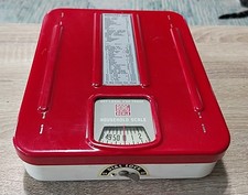 vintage Borg household scale. red Art Deco style