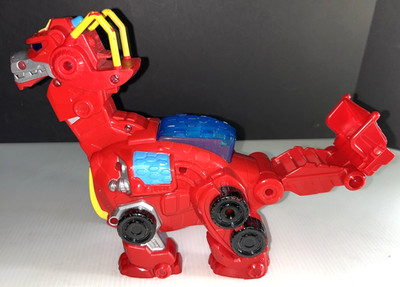 2012 Hasbro Playschool Rescue Bots Dinosaur Autobot Heatwaves WorksLights Talks
