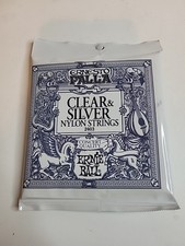 Ernie Ball 2403 Ernesto Palla Nylon Clear Slvr Classical Acoustic Guitar Strings