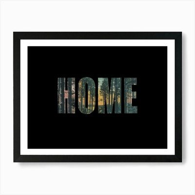 Home Poster Forest Photo Collage 5  Framed Wall Art Poster Canvas Print Picture