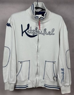 Kappa Kitzbühel Jacke L Vintage Sportswear Blau Weiß 