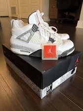 Air Jordan 4 Retro OG Mid 2016 bianco cemento taglia 8,5