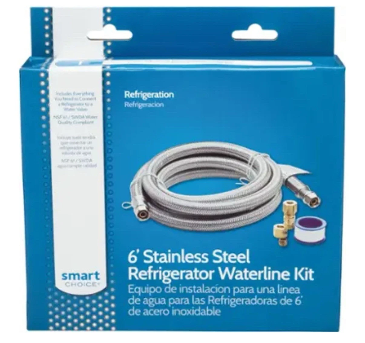 Smart Choice 6’ Stainless Steel Refrigerator Waterline Kit
Opens in a new window or tab