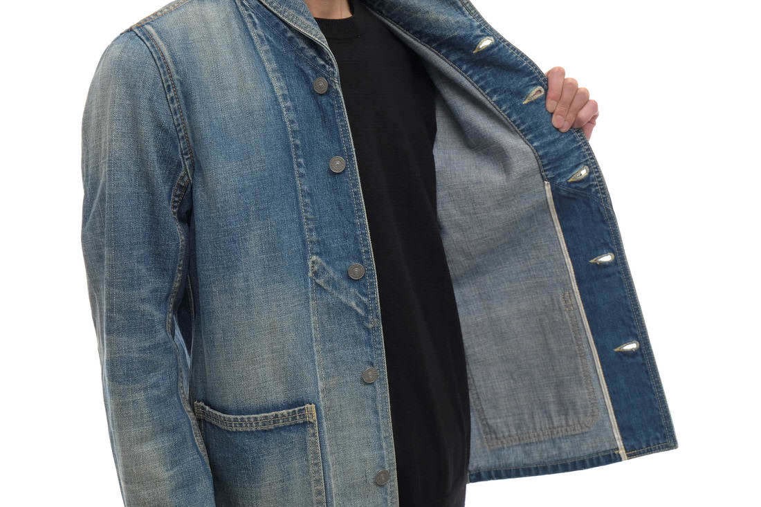 VISVIM Artifact Coverall Trucker Jacket Denim Dam… - image 5