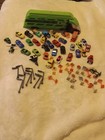 Micro Machines LOT 33 Mini Cars Trucks Construction Police Misc.. Signs & Hauler — photo 6