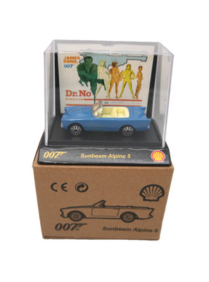 James Bond 007 Dr. No - Sunbeam Alpine 5 Modellauto 1:64 Shell 2008 Tic Toc OVP