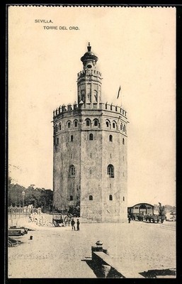Seville, Torre del Oro, postcard