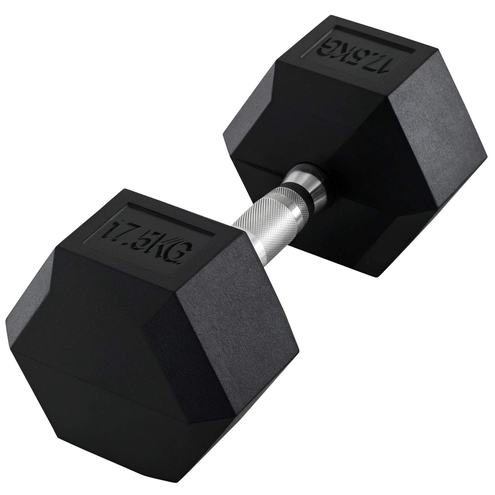 HOMCOM 17.5KG Single Rubber Hex Dumbbell Portable Hand Weights Home Gym
Opens in a new window or tab