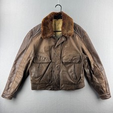 Vintage American Eagle Leather Jacket Mens 42...