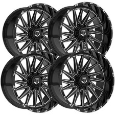Set Of 4 Tis 547bm 20x12 6x1356x5.5 -44mm Blackmilled Wheels Rims 20 Inch