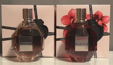 Authentic Viktor&Rolf Flowerbomb + Ruby Orchid 3.4 oz Eau de Parfum Set of 2