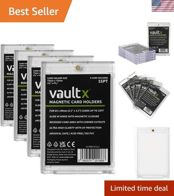 Vault X Magnetic Card Holders 55pt - Secure & Elegant Display for All Collectors