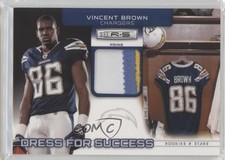 2011 Rookies & Stars Dress for Success Jerseys Prime 40/50 Vincent Brown #35 4ns