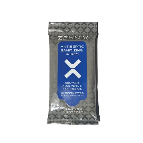 18 PACKS of 10 WIPES (180 Total) Antiseptic Sanitizing Wipes Contains Aloe Vera - Picture 2 of 3