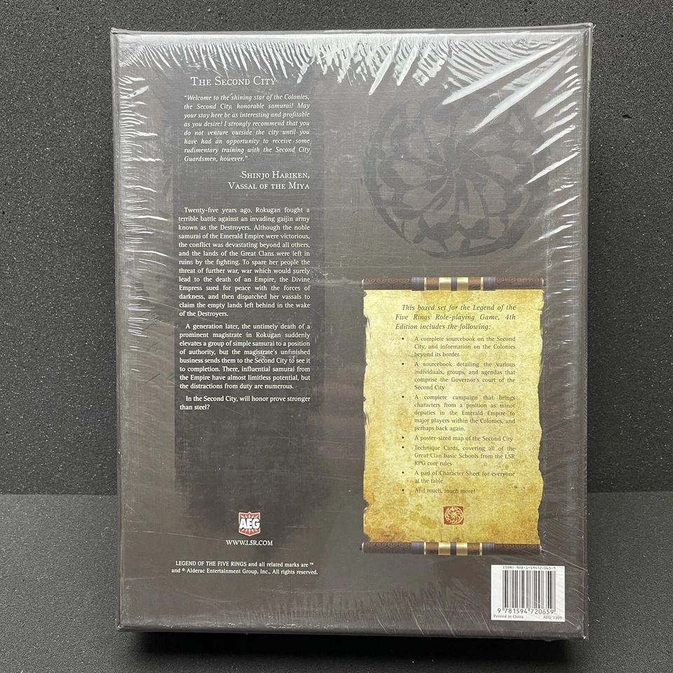L5R Second City Legend of the Five Rings Box Set 4th Edition Role Playing Game - Image 2 of 3