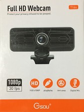 NEW Gsou 1080P 30 fps Full HD Camera T16S Anti-peep, Digital Mic, Plug  play.
