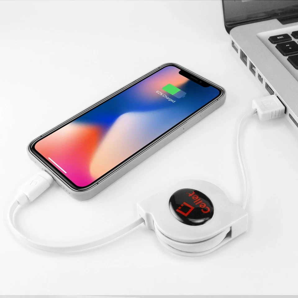 Cellet Retractable Apple MFi Certified Lightning Charging / Data Cable - Image 2 of 4