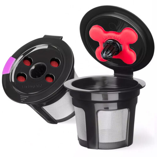 2 PCS Refillable K Cups for Keurig, Universal Reusable Coffee Filter