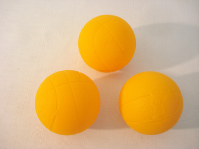 orange plastic balls