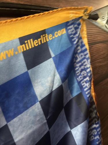 2002 Miller Lite Racing Flag 57x34 Inches - Picture 10 of 10
