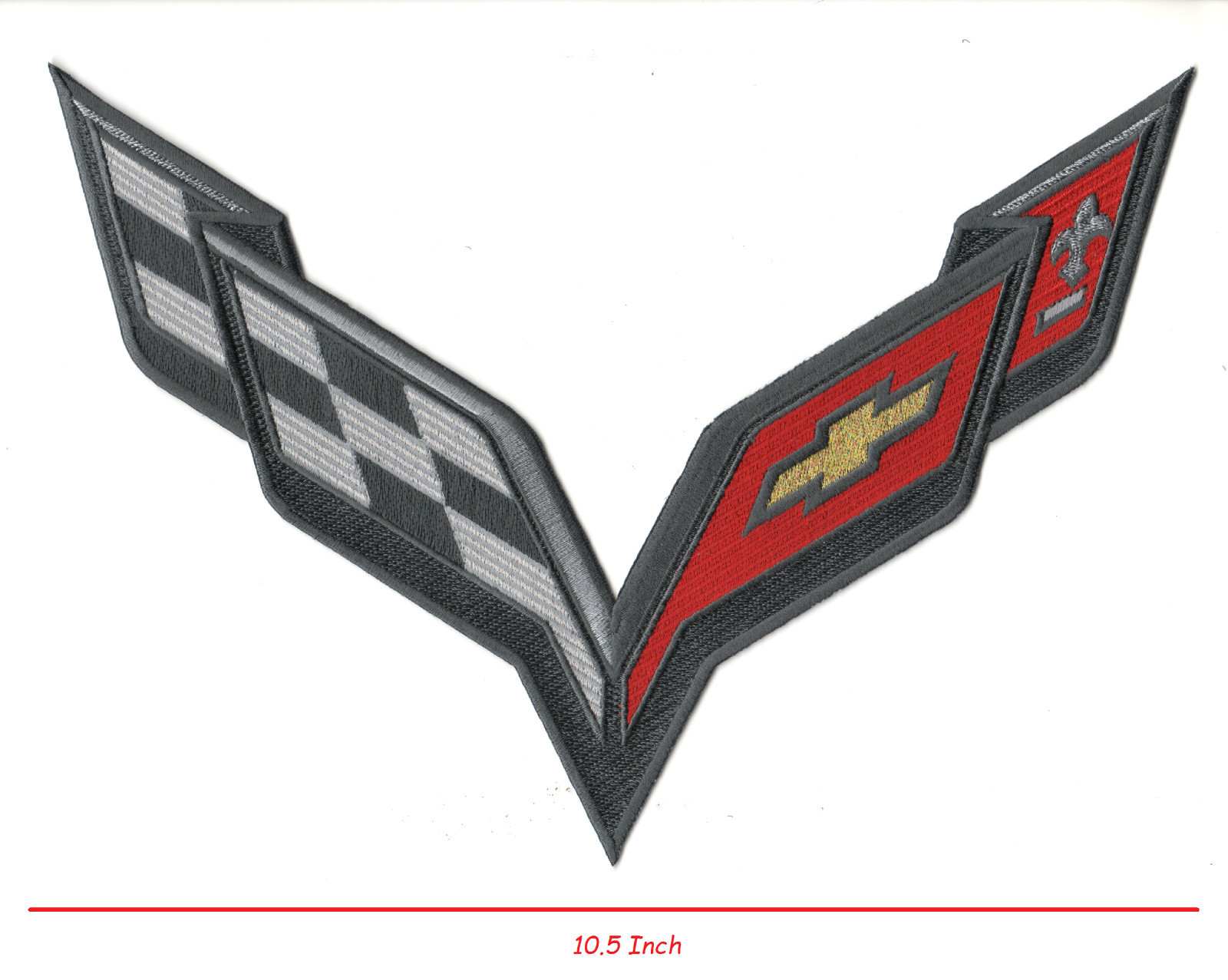 CORVETTE CORVETTE RACE TEAM CORVETTE RACING C-7 IRON ON GOLD THREADS 10.5"  PATCH | eBay