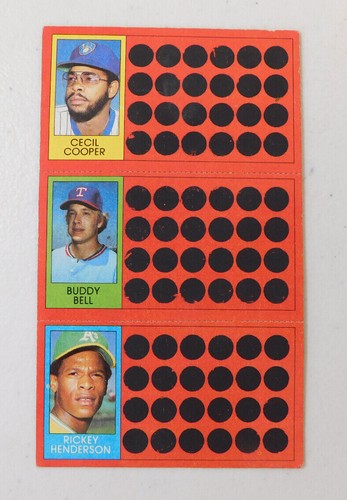 1981 TOPPS BASEBALL SCRATCH-OFF COMPLETE PANEL YOU PICK YOUR CARD (item#J11) - Picture 17 of 63