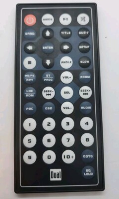 Original Dual XDVD276BT Remote Control XDVD279BT  XDVD179BT SDA1116BT