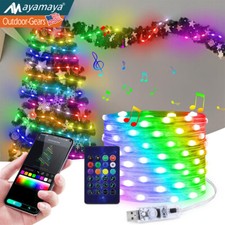 33ft 100LED Smart Fairy String Lights with Remote Control for Xmas Party Home