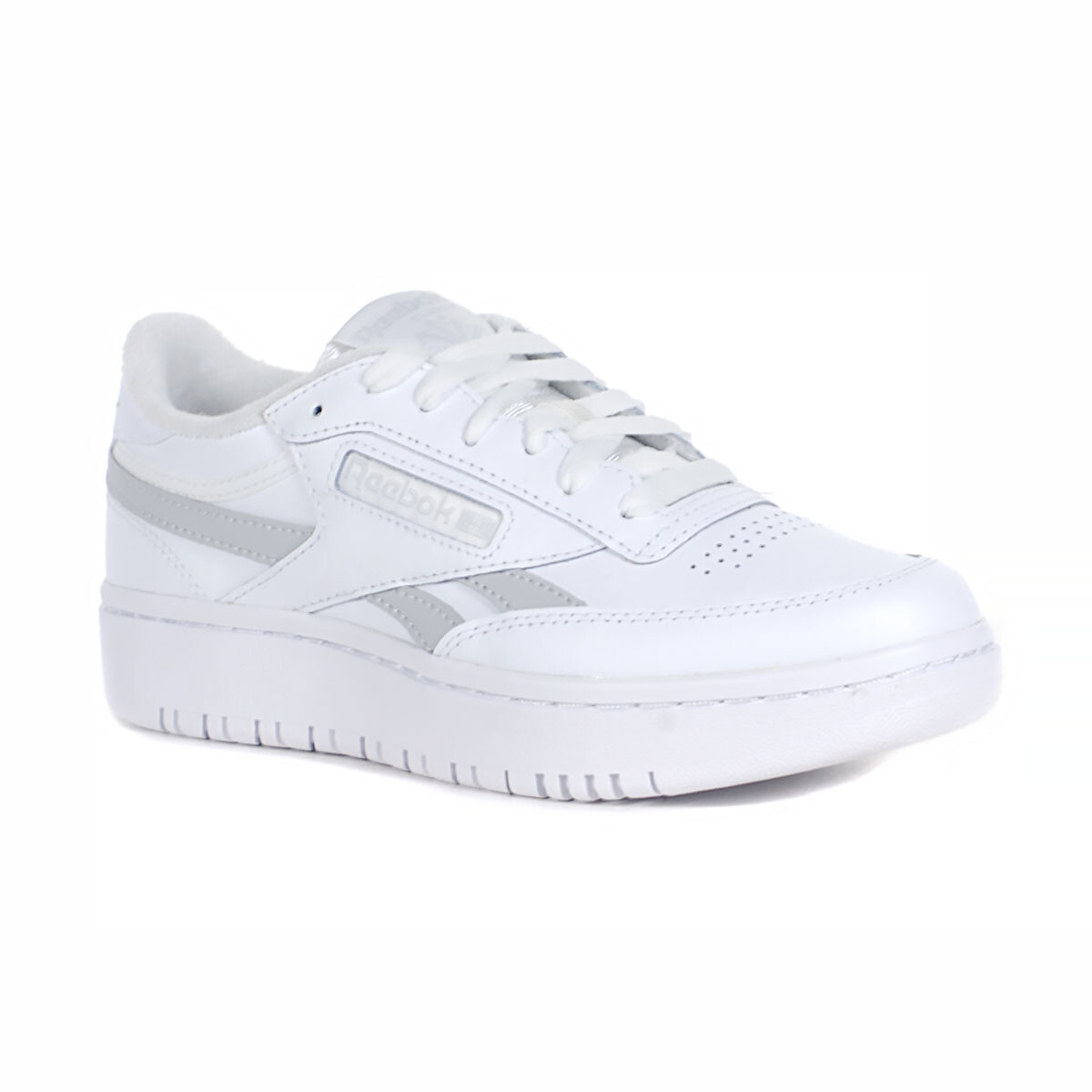 Reebok Women's Club C Double Revenge White/Grey Platform Sneakers