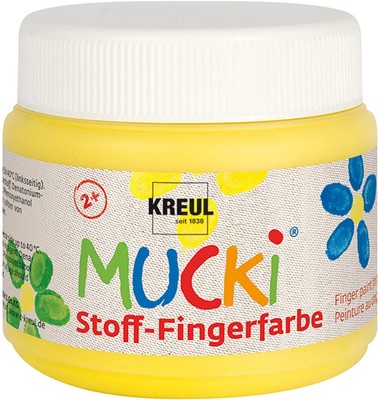 KREUL Stoff-Fingerfarbe ''MUCKI'' gelb 150 ml