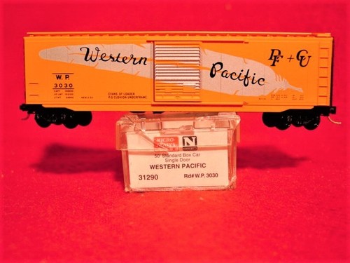 MTL 31290 WESTERN PACIFIC 'DF + CU' 50' Box Car #3030 'NUEVO' ESCALA N | Zustand: New