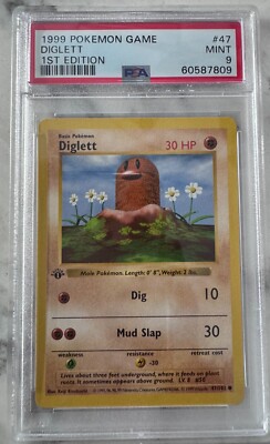 1999 Pokemon Game Diglett 1st Edition | eBay