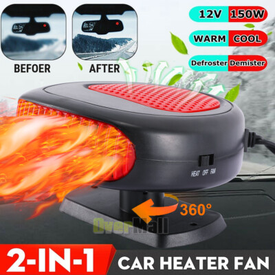 cigarette lighter appliances 150W Watts Car Heater Defroster Demister Heating Fan Plug in Cigarette  Lighter