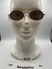 New Vintage Revolution Eyewear With Sun Shade RE055 Matte Gold Amber 46 20 140