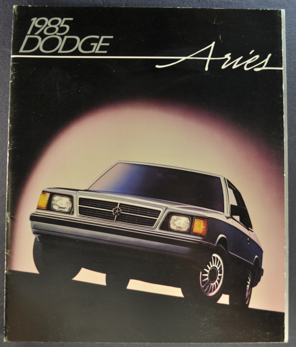 1985 Dodge Aries Catalog Brochure SE Sedan Wagon Excellent