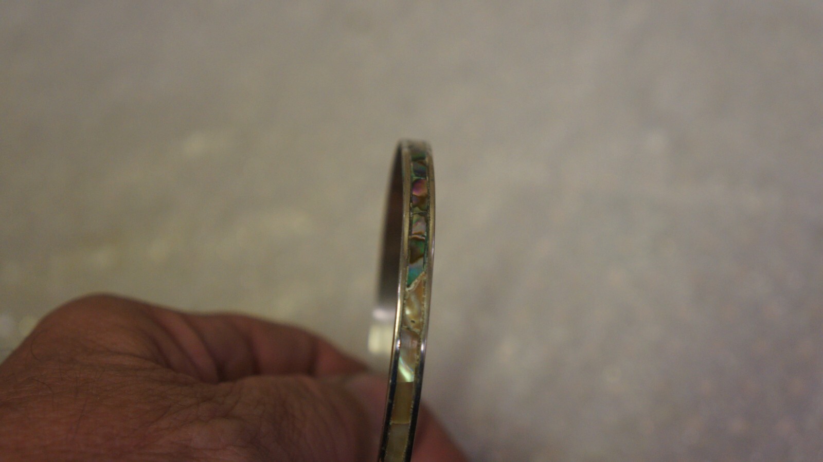 CLOSED BRACELET SHELL DECORATED AROUND OUTSIDE-ME… - image 7