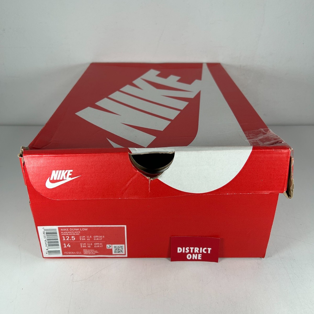 Nike Dunk Low Retro Reverse Panda - Size 12.5 - FD9064 011