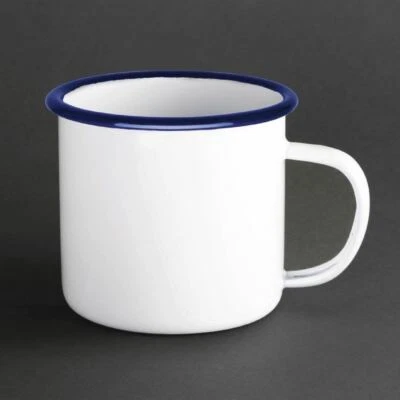Olympia Large Enamel Soup Mug Capacity - 670ml / 235oz Pack Quantity - 6