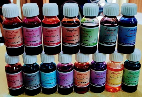 Daytone Extra Fine Fountain Pen Ink Lot of 15 Each 60 ml Buy 1 Get 1 Free - Picture 1 of 2
