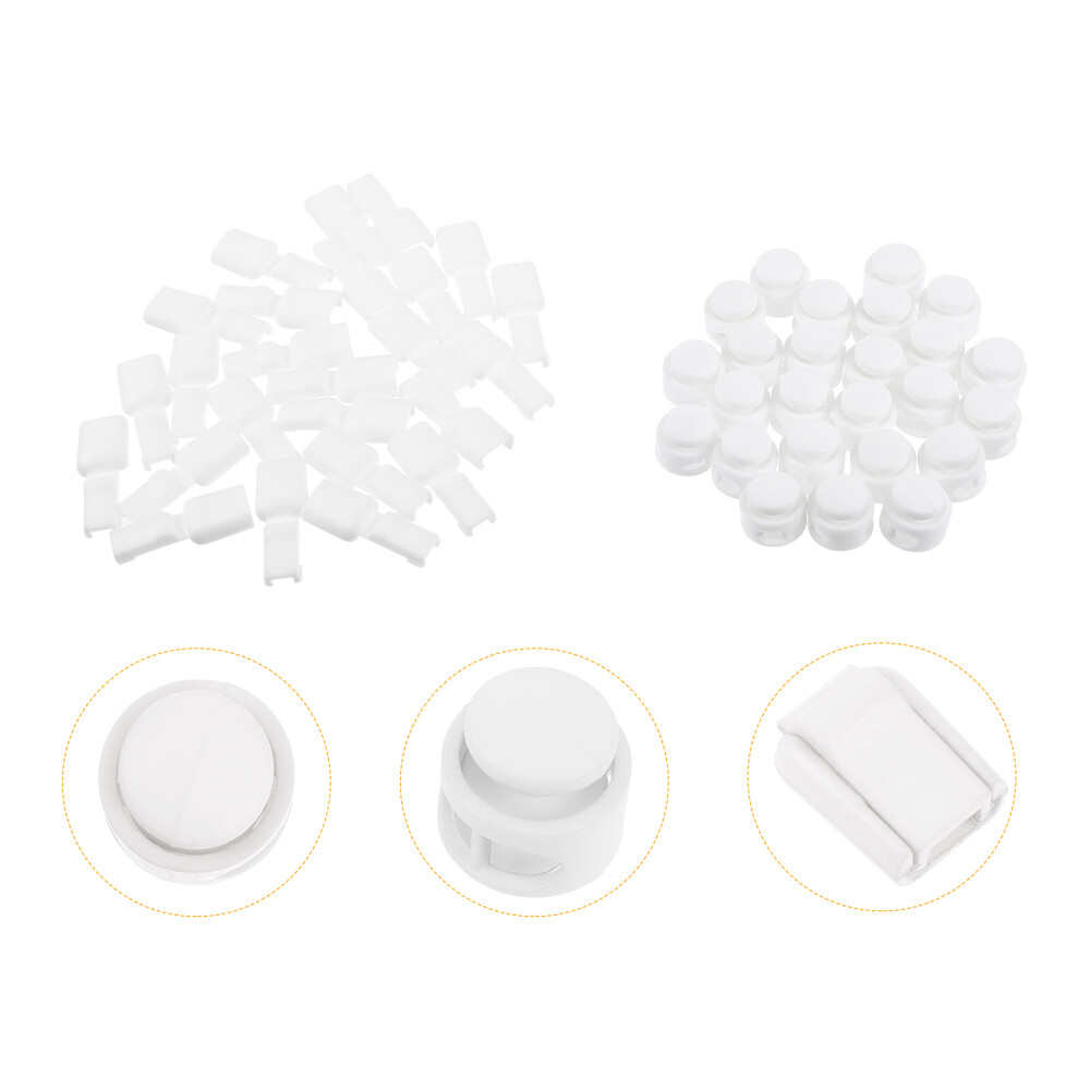 Cord Stops Plastic Cord Locks End Spring Stopper Cord Locks Fastener ...