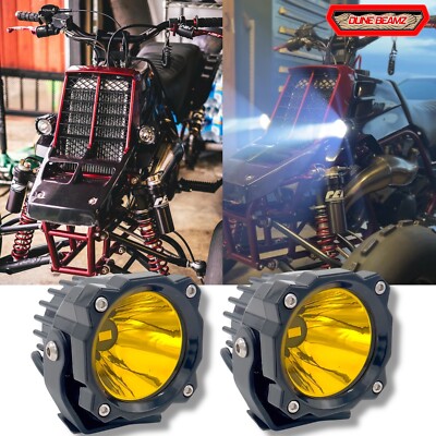 Amber LED Light Kit for Yamaha YFZ450 YFZ450R YFZ450X | Dune Beamz 3  Pods Pair