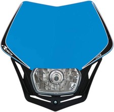 MASCHERINA PORTAFARO ANTERIORE UNIVERSALE RACETECH V-FACE RTECH BLU AZZURRO TM