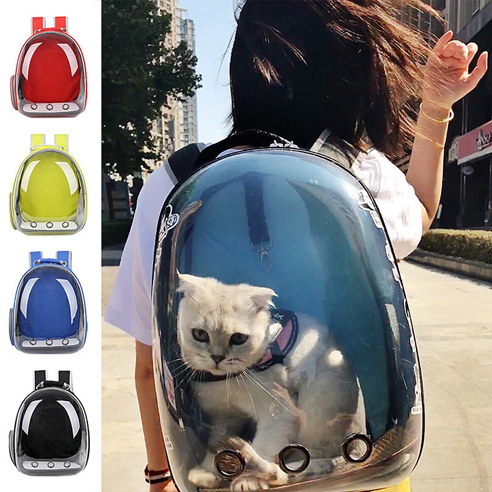 Magik Astronaut Pet Cat Dog Puppy Carrier Backpack Travel Bag Case Capsule Fullview Pink Large