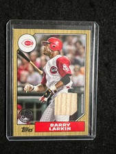 2022 Topps Series 1 Barry Larkin 1987 Topps Relic Card Game Bat Cincinnati 🔥⚾️