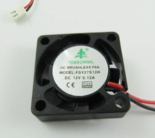 1x Brushless DC Cooling Fan 7 Blade DC 12V 25mm x25mmx07mm 2507 2 Pin Wire 0.12A