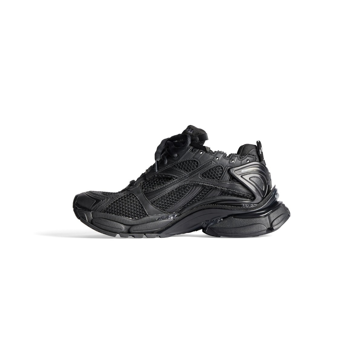 BALENCIAGA Runner $1190 Men's Matte Black Sneakers New | eBay