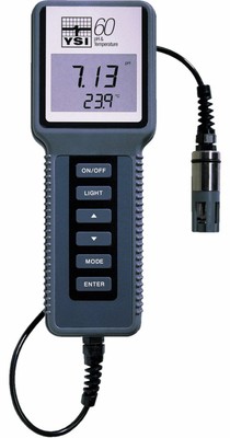 YSI 60 Backlit Handheld pH Meter with 100' Cable and Probe