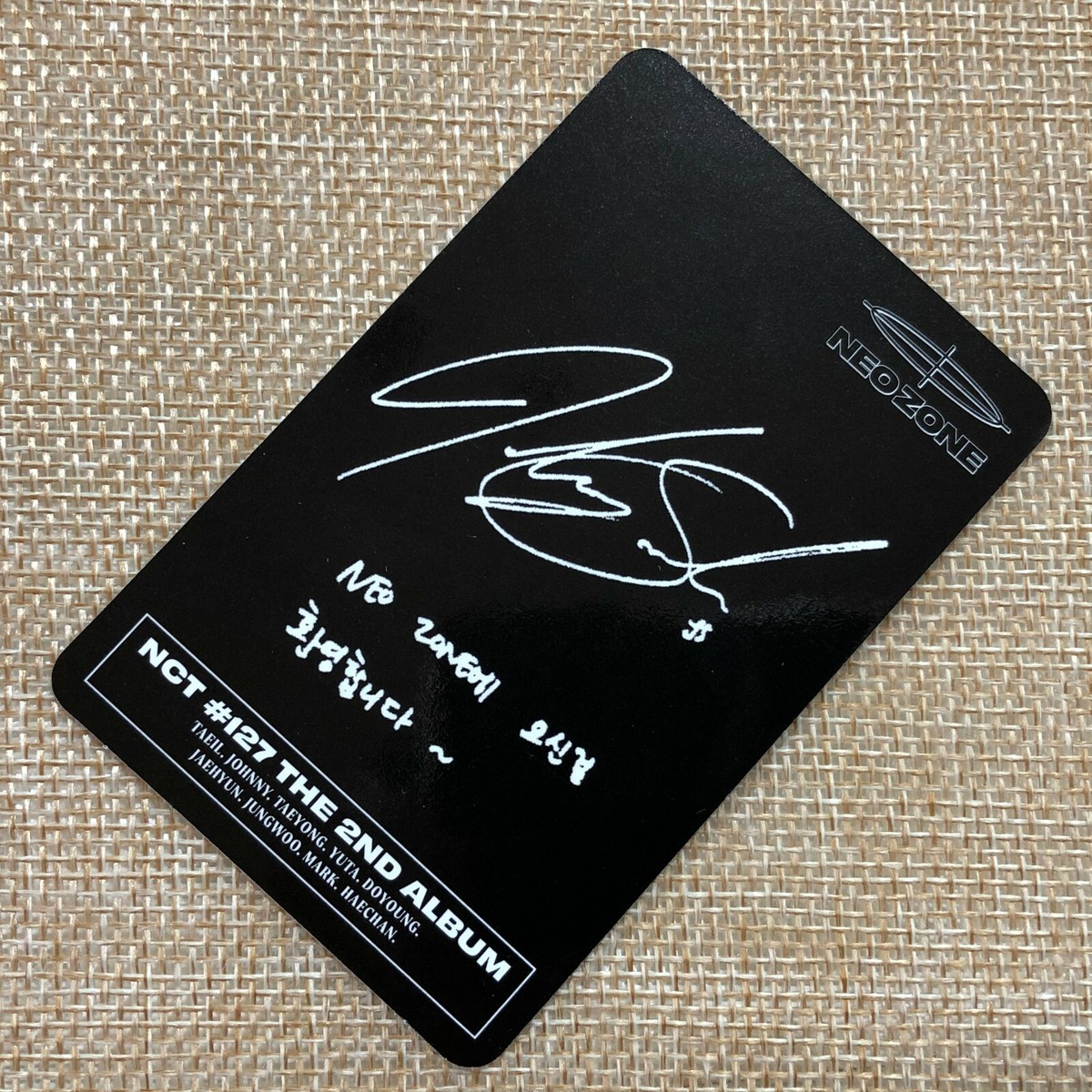 nct サイン ドヨン nct12 neo zone NCT127 2nd Album NCT #127 NEO ZONE Official Photocard Circle